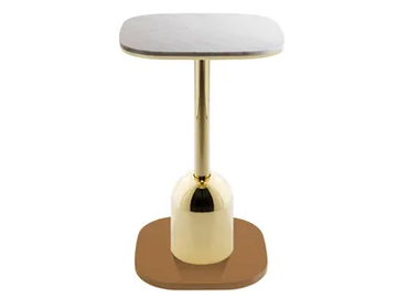 TYPHA-RONDO-W-36 - Square marble bistro side table by Vela Arredamenti - view 2